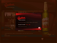Tablet Screenshot of czechvar.com